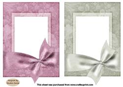 Pretty 2 x Patterned Blank Card Fronts