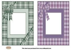 Patterned 2 x Blank Panel quick card fronts