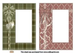 Pretty 2 x Patterned 5x7ins card fronts