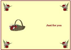 A Basket of Carnations Insert