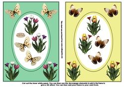 Mixed Flowers x 2 Toppers