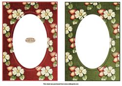 Strawberry Flowers x 2 Toppers