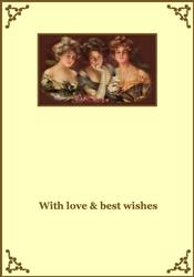 Vintage Female Cardmaking Insert