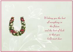 Floral Lucky Horseshoe Insert