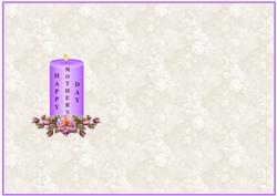Mother's Day Candle Insert