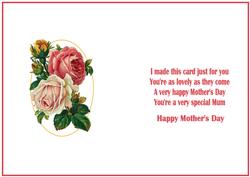 Vintage Floral Insert