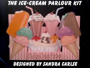 Birthday The Ice-cream Parlour Decoupage Stepper Card Kit