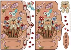 Summertime Flowers Decoupage Topper