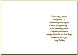 Birthday Wishes Cardmaking Insert