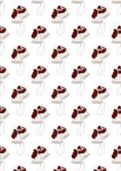 Wedding Day Roses Backing Paper