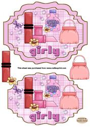 Make-up & bags Decoupage Topper