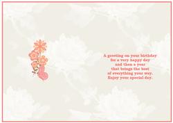 Pretty Floral Cardmaking Insert