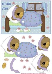Get Well Soon Decoupage Topper 2
