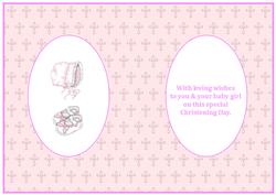 Baby Girl Christening Insert