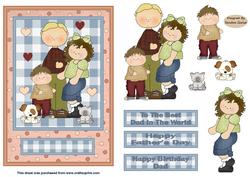 Birthday/Fathers Day Decoupage Topper