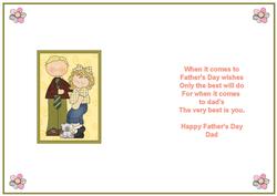 Happy Fathers Day Insert