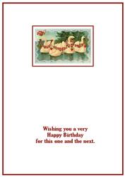 Vintage Swans Insert