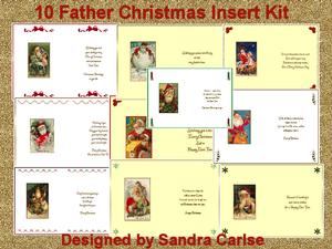 Vintage Father Christmas Insert kit