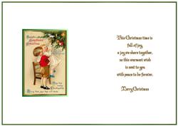 Vintage Children at Christmas Insert.