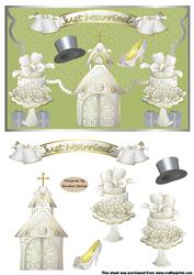 Just Married Envelope Card Front
