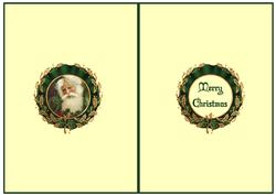 Father Christmas Vintage Insert
