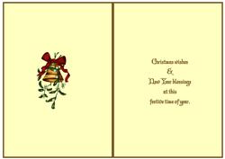 Christmas Holly Cardmaking Insert