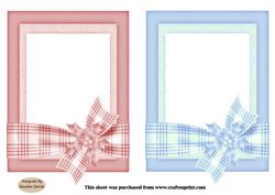 Christmas Holly & Berries x 2 card fronts