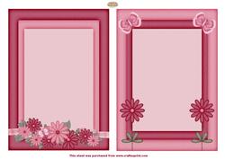 Flower Pink 2 x Toppers