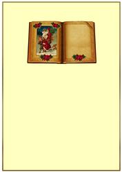 Vintage Santa Christmas Book Insert1