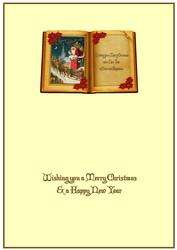 Christmas Eve Vintage Book Insert