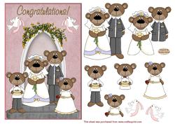 Wedding Day Decoupage Card Front