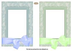 Pastel Patterned 2 x Toppers