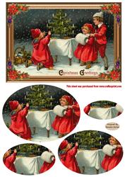 Christmas Greetings Pyramid Topper