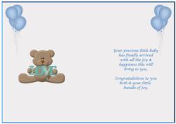 Baby Boy Love Insert