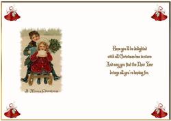 Sledging at Christmas Insert
