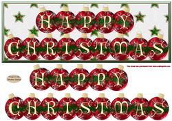 Christmas Baubles Large dl Topper