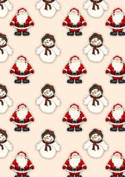 Santa & Snowman Backing Paper