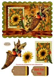 Autumn Harvest Decoupage Topper