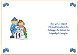 Christmas Play in the Snow Insert