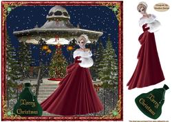 Christmas Time Decoupage Topper