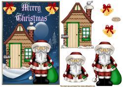 Christmas Eve is Here Decoupage Topper
