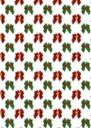 Christmas Bows & Berries Backing Paper