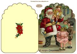 A Vintage Family Christmas Cut & Fold Card