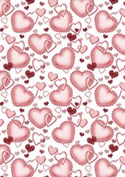 Light Pink Hearts Backing Paper