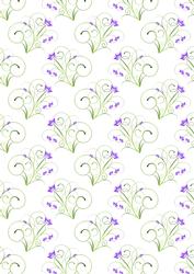 Purple Flowers Backing Paper