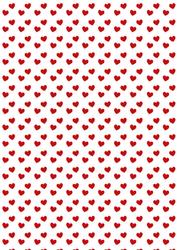 Red Hearts Backing Paper