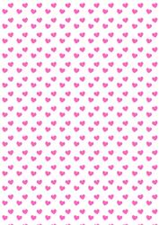 Pink Valentine Hearts Backing Paper