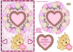 Sweet Roses Decoupage Card Front