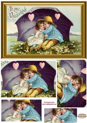 Valentines Day Pyramid Card Front