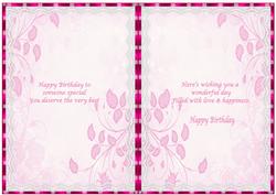 Lacy Birthday Insert